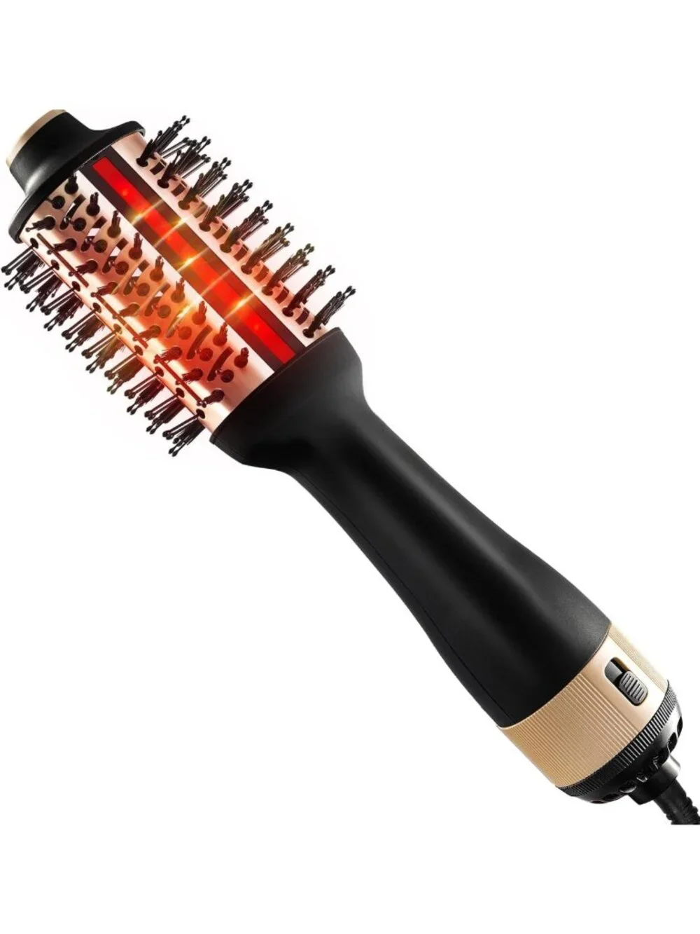 4-in-1 Infrared Blow Dryer Brush - Anti-Frizz Hot Air Brush for Smooth Volume
